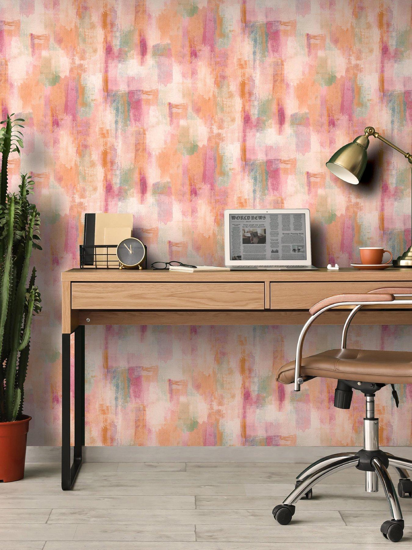 ARTHOUSE Painterly Pattern Multicoloured Wallpaper