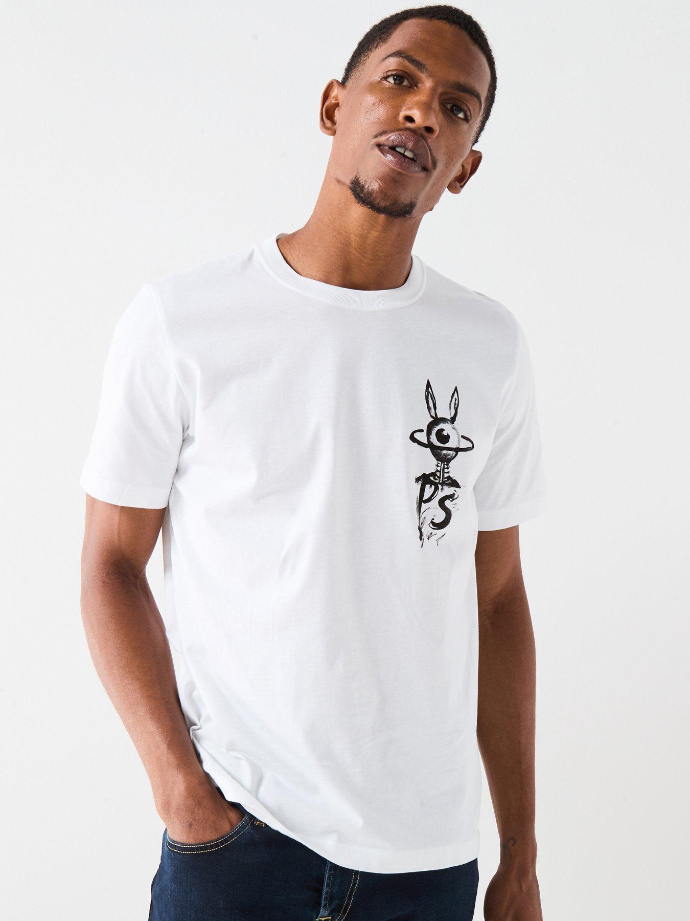 undefined Eye Back Graphic T-Shirt - White