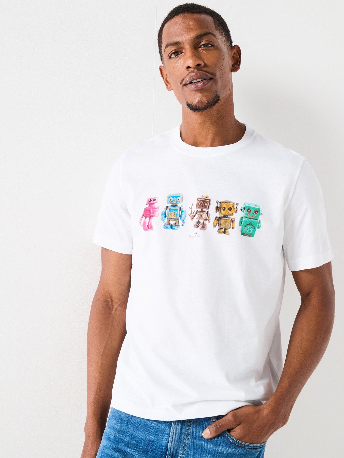 undefined Robots Graphic T-Shirt - White