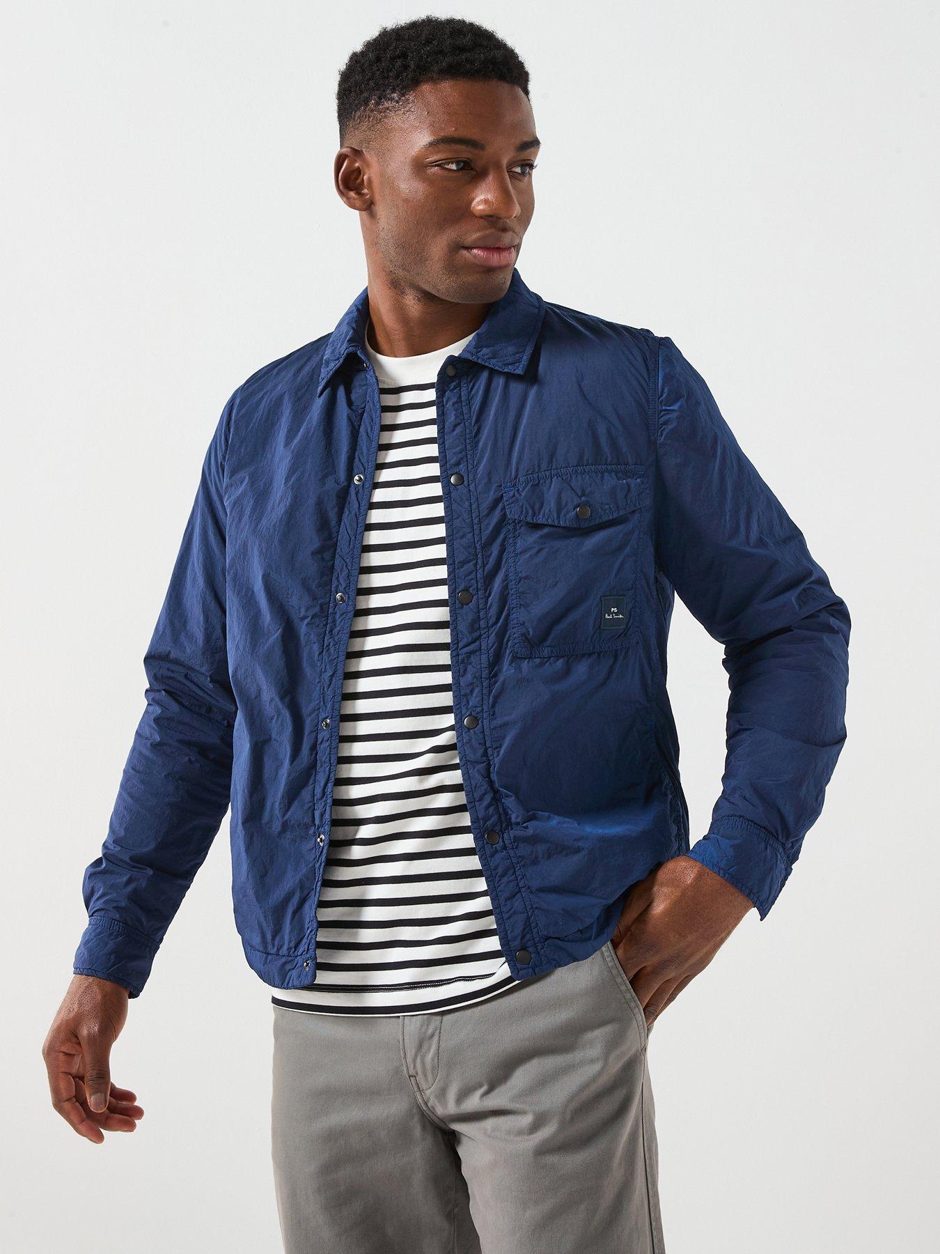 PS PAUL SMITH Nylon Shirt Jacket - Navy