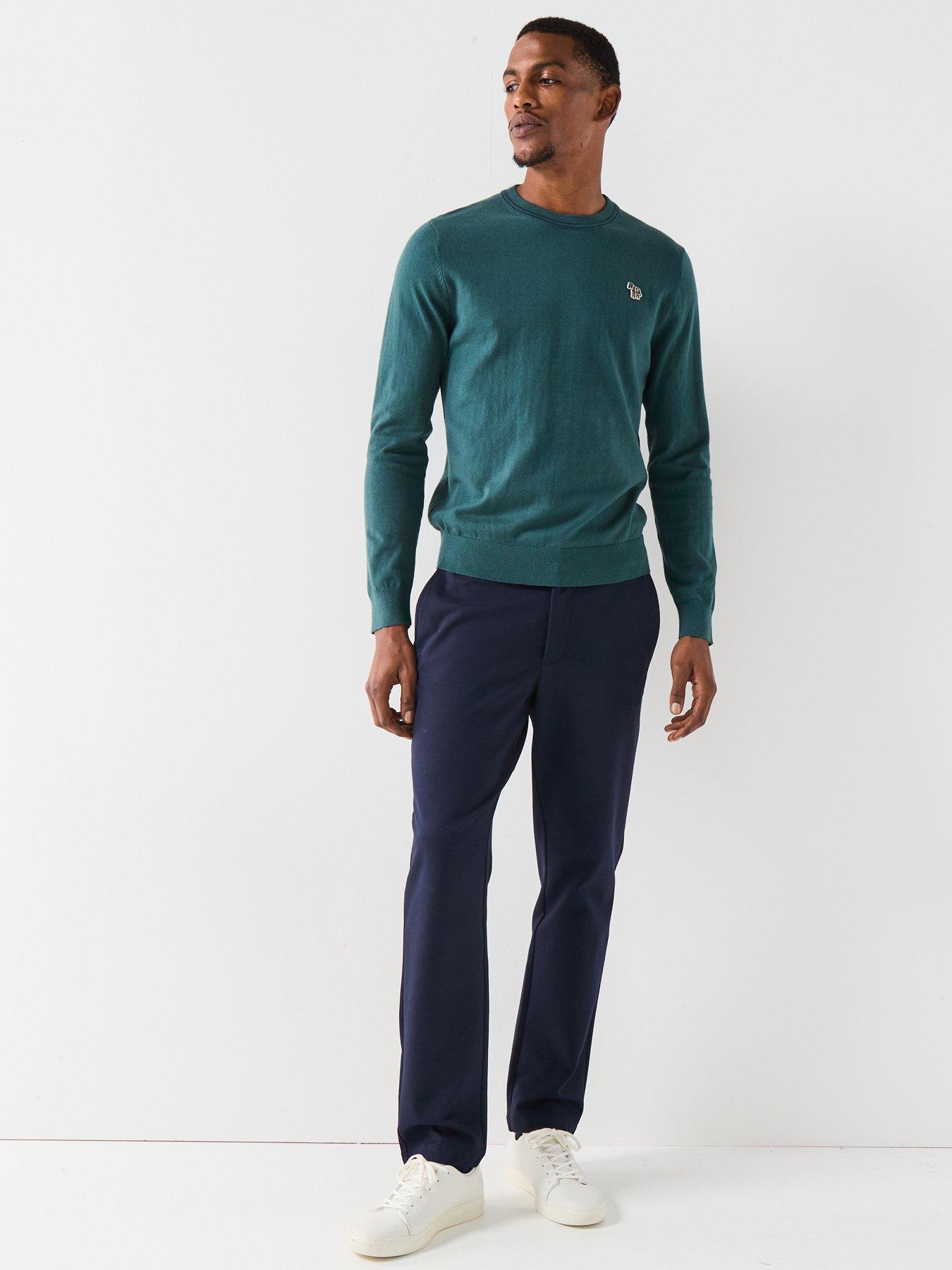 Image 3 of 4 of PS PAUL SMITH Regular Fit Zebra Knitted Jumper - Green