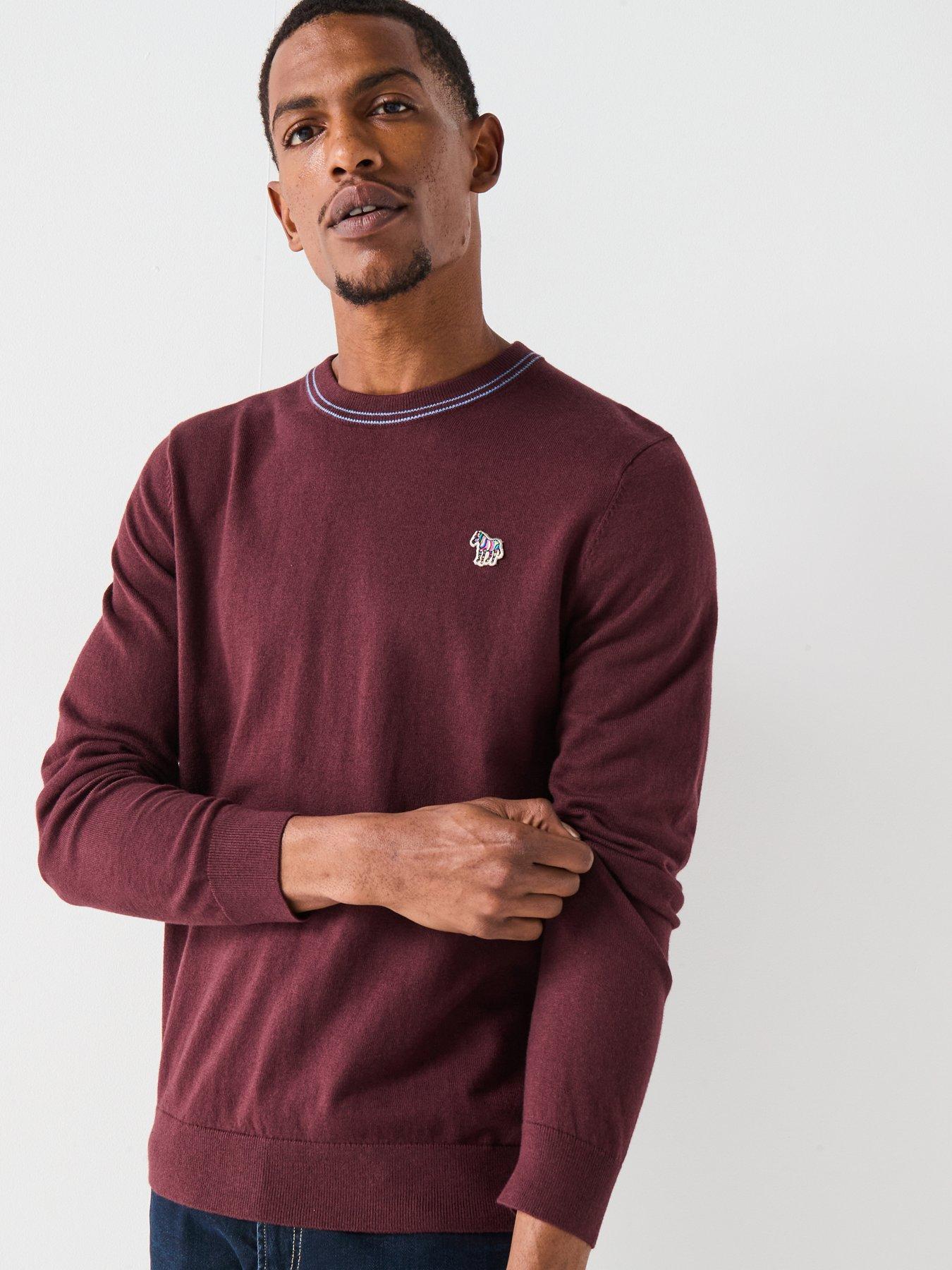 PS PAUL SMITH Zebra Knitted Jumper - Red