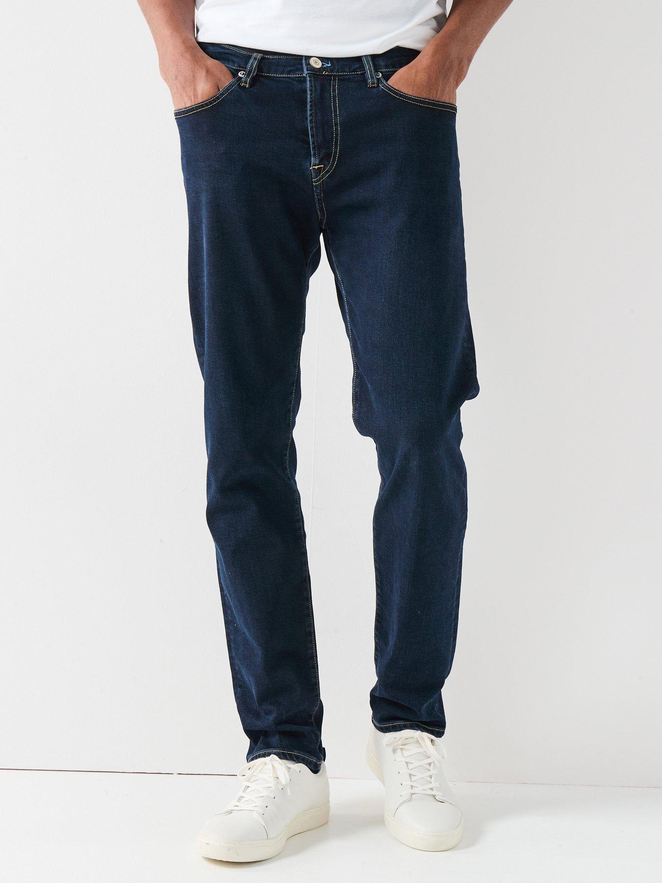undefined Tapered Fit Jeans - Dark Wash