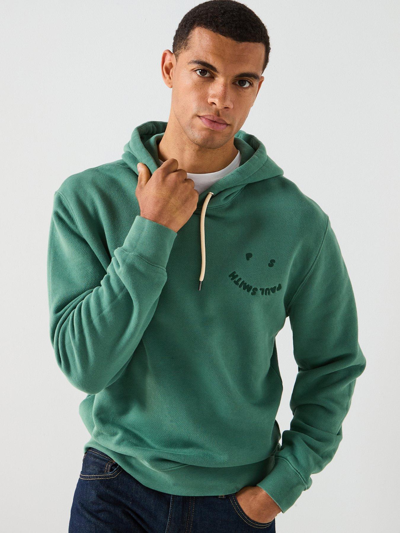 PS PAUL SMITH Ps Paul Smith Happy Back Graphic Overhead Hoodie - Green