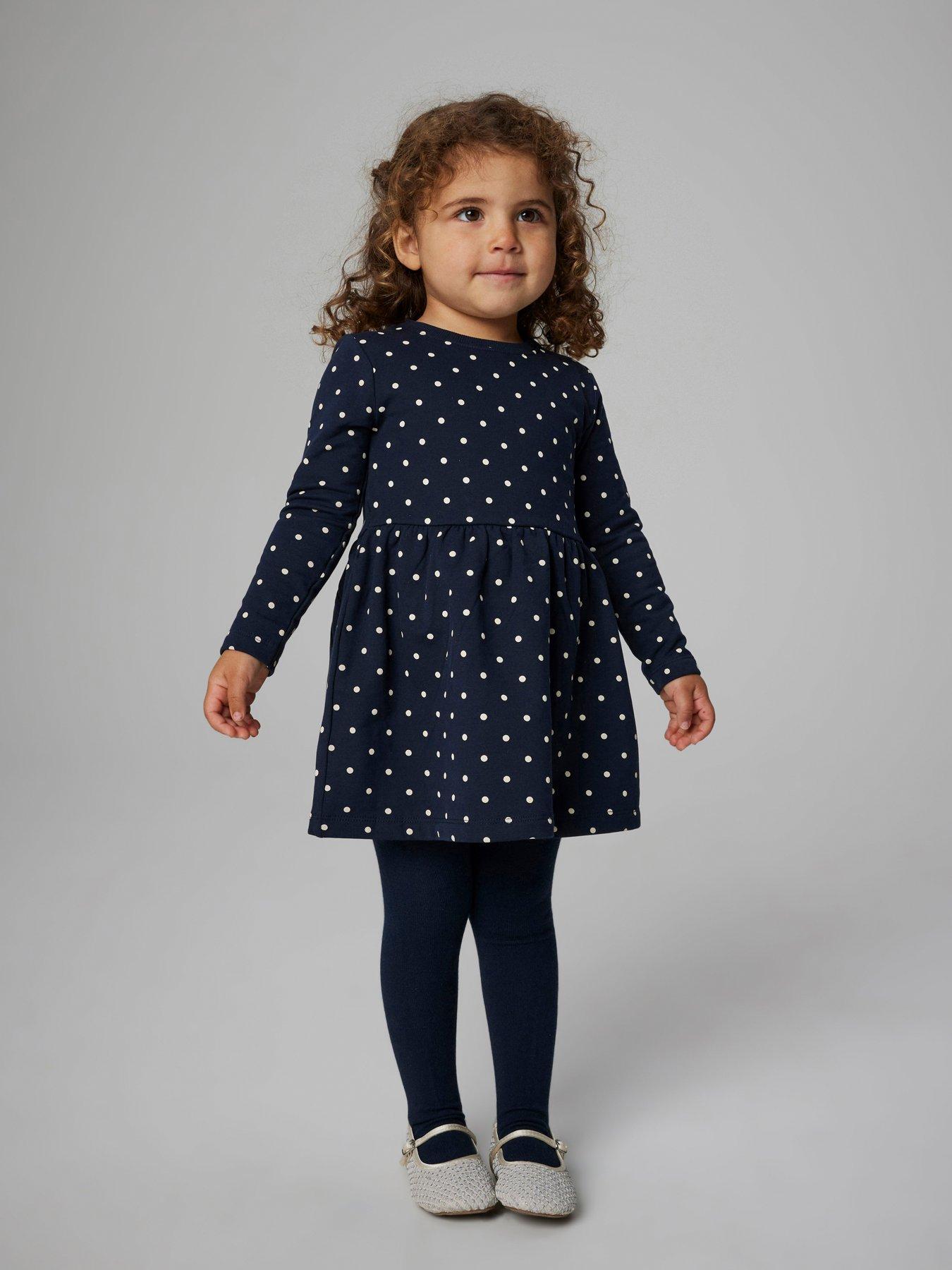 name-it-mini-girls-fleece-lined-spot-sweat-dress-navy