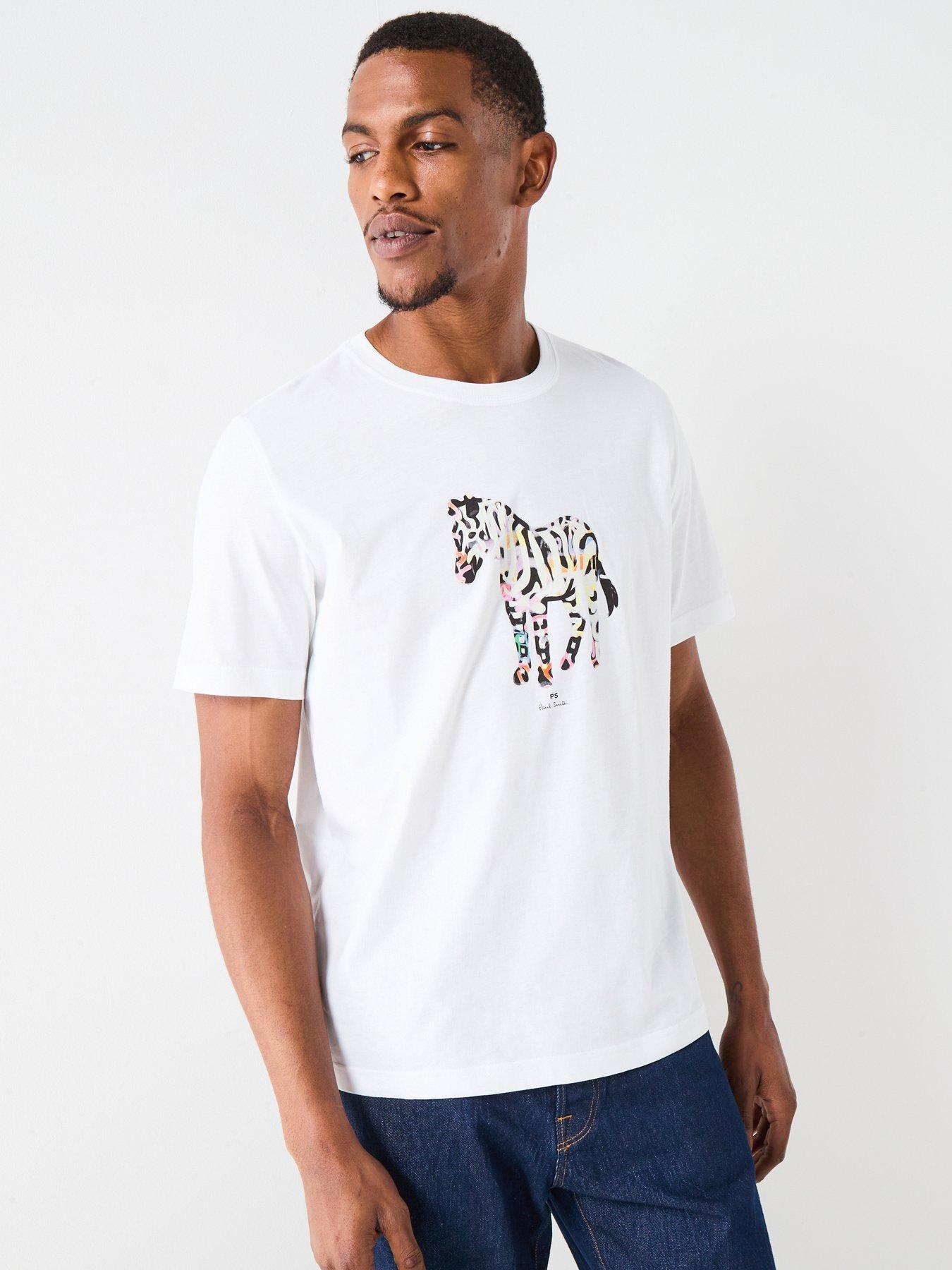 PS PAUL SMITH Large Zebra Graphic T-Shirt - White