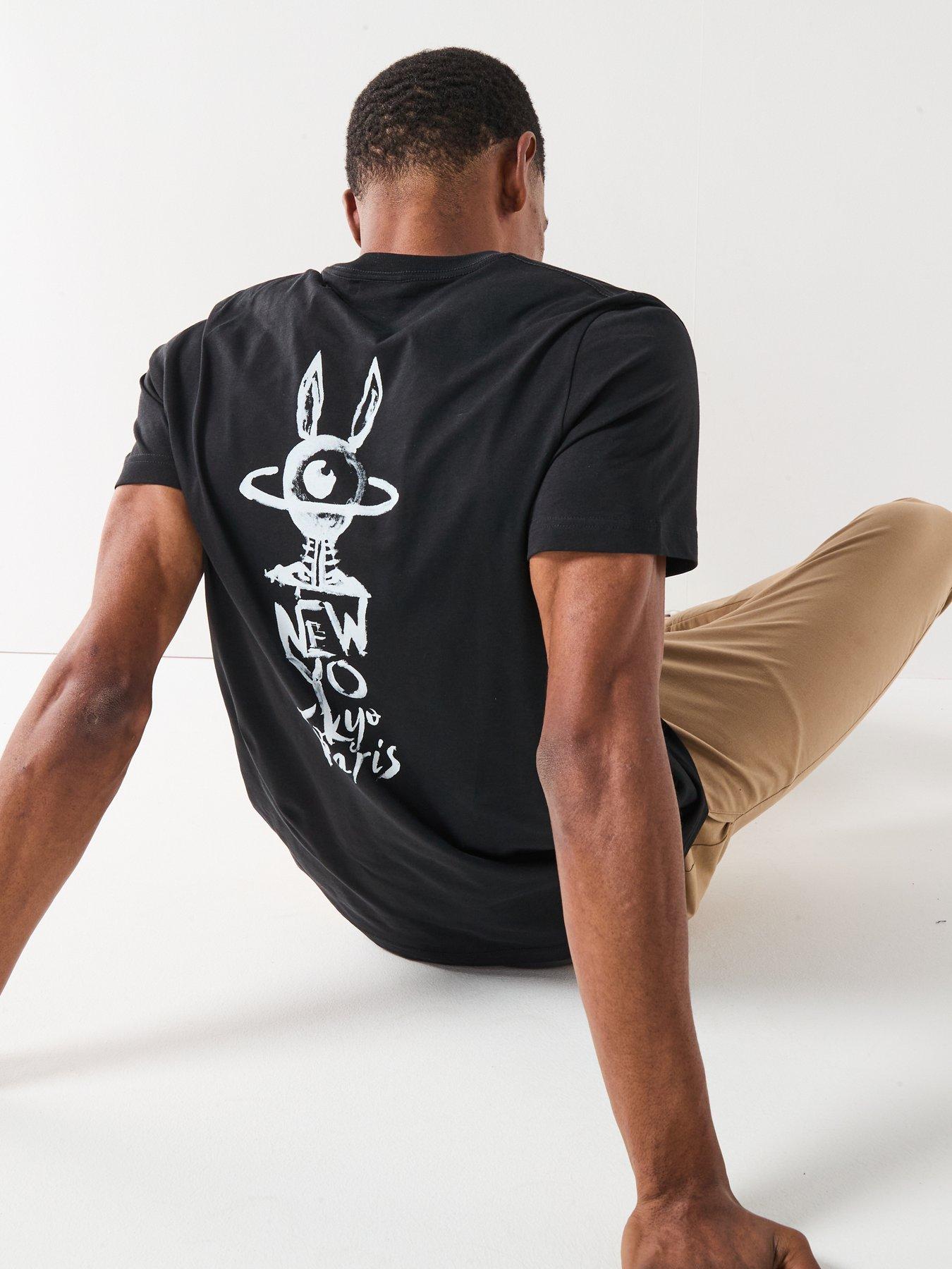 Image 2 of 4 of PS PAUL SMITH Eye Back Graphic T-Shirt - Black