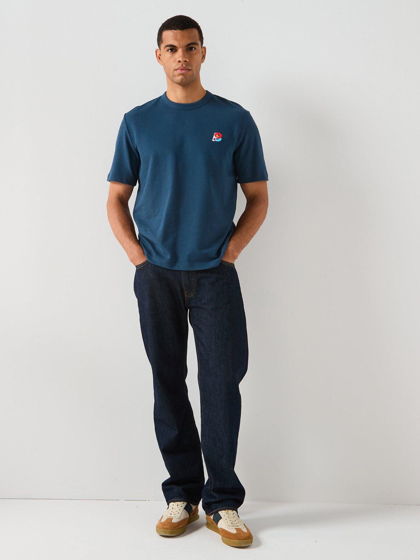 Image 3 of 5 of PS PAUL SMITH Embroidered Logo T-Shirt - Blue