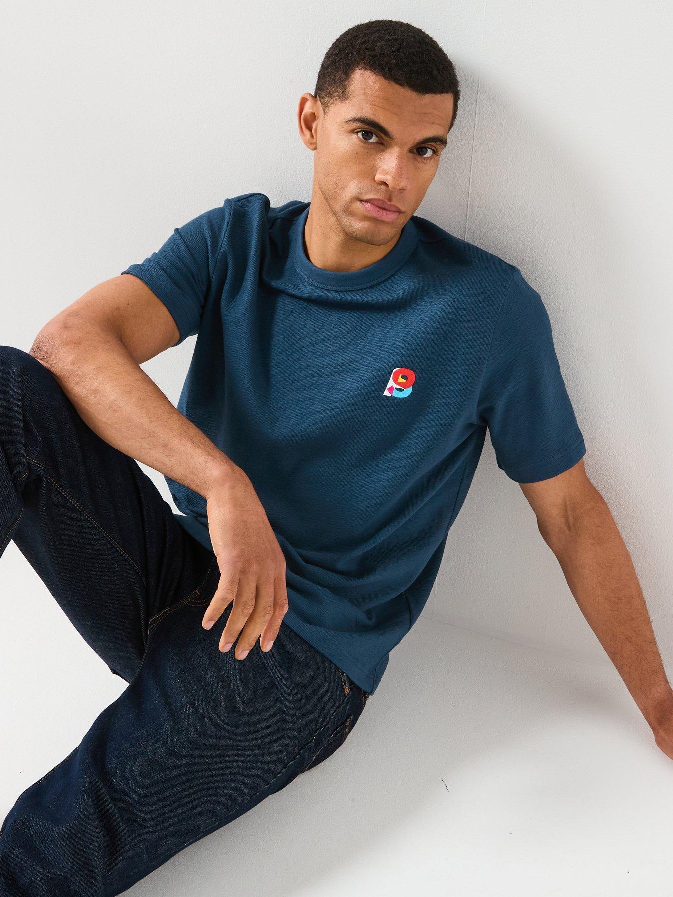 Image 5 of 5 of PS PAUL SMITH Embroidered Logo T-Shirt - Blue