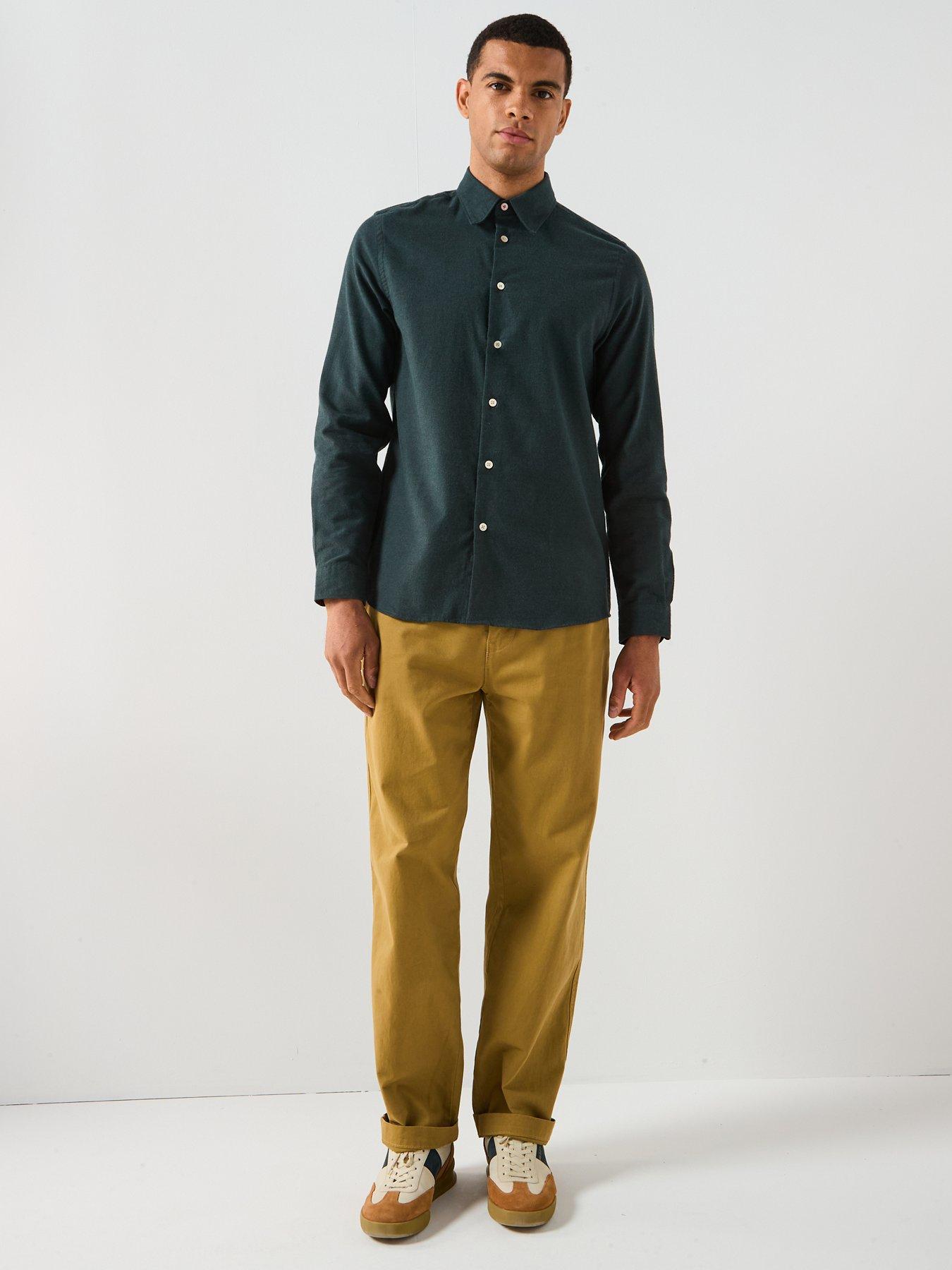  image of ps-paul-smith-regular-fit-long-sleeve-shirt-green