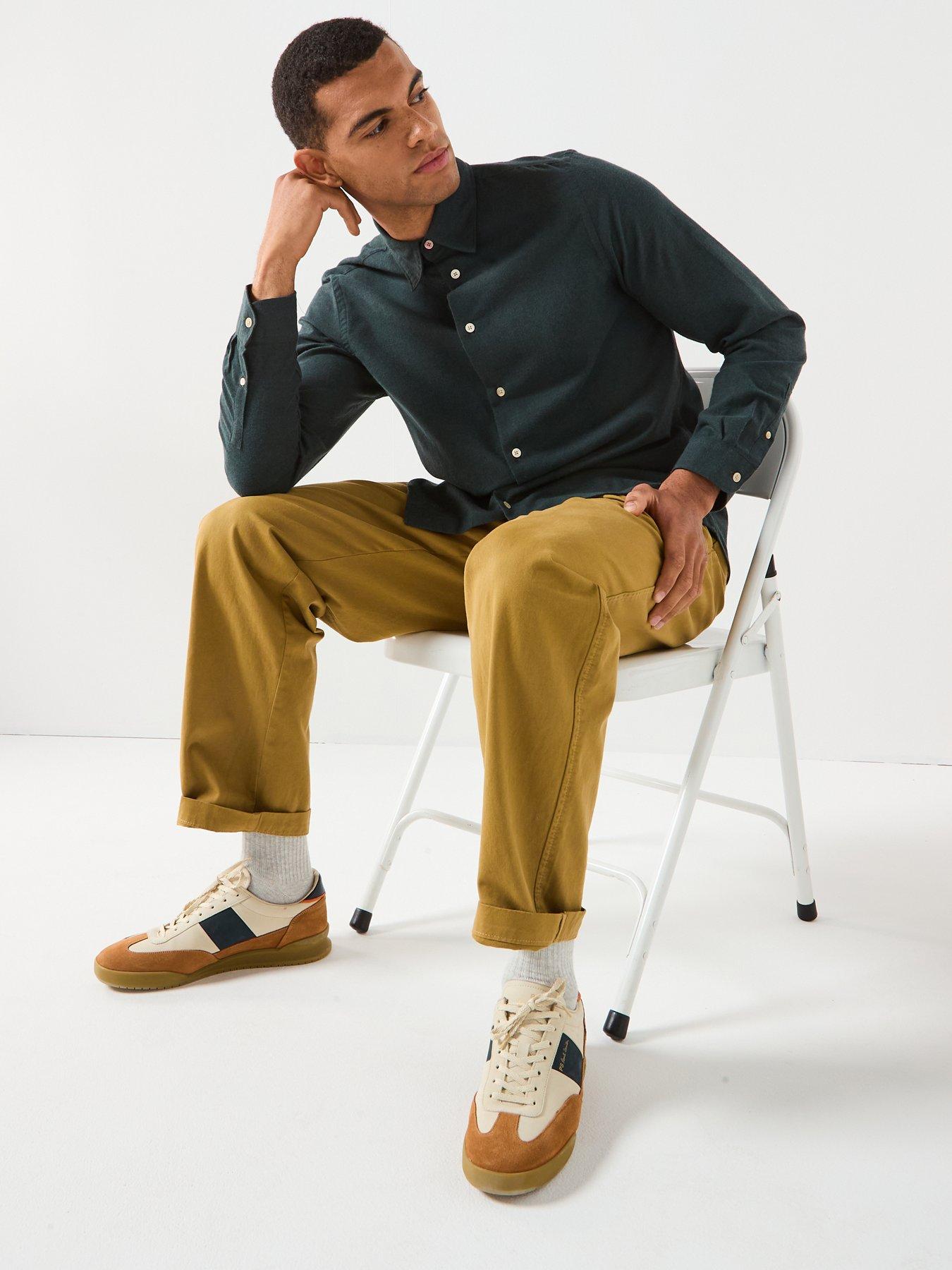  image of ps-paul-smith-regular-fit-long-sleeve-shirt-green