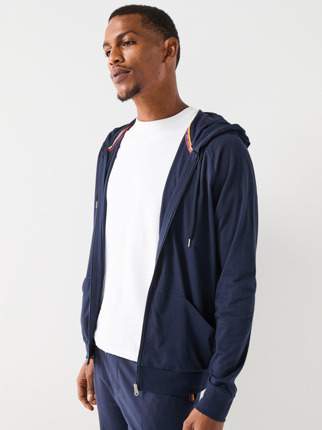 PS PAUL SMITH Plain Jersey Hoodie - Navy