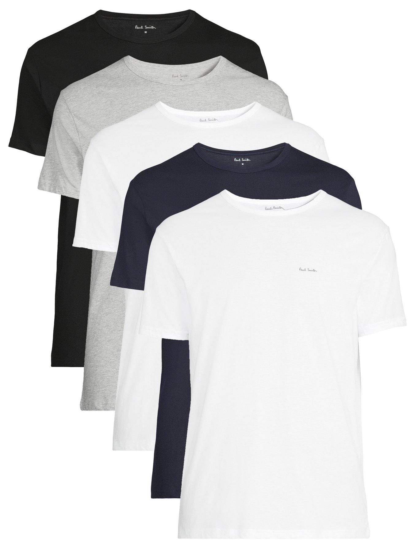 undefined 5 Pack Left Chest T-Shirts - Multi