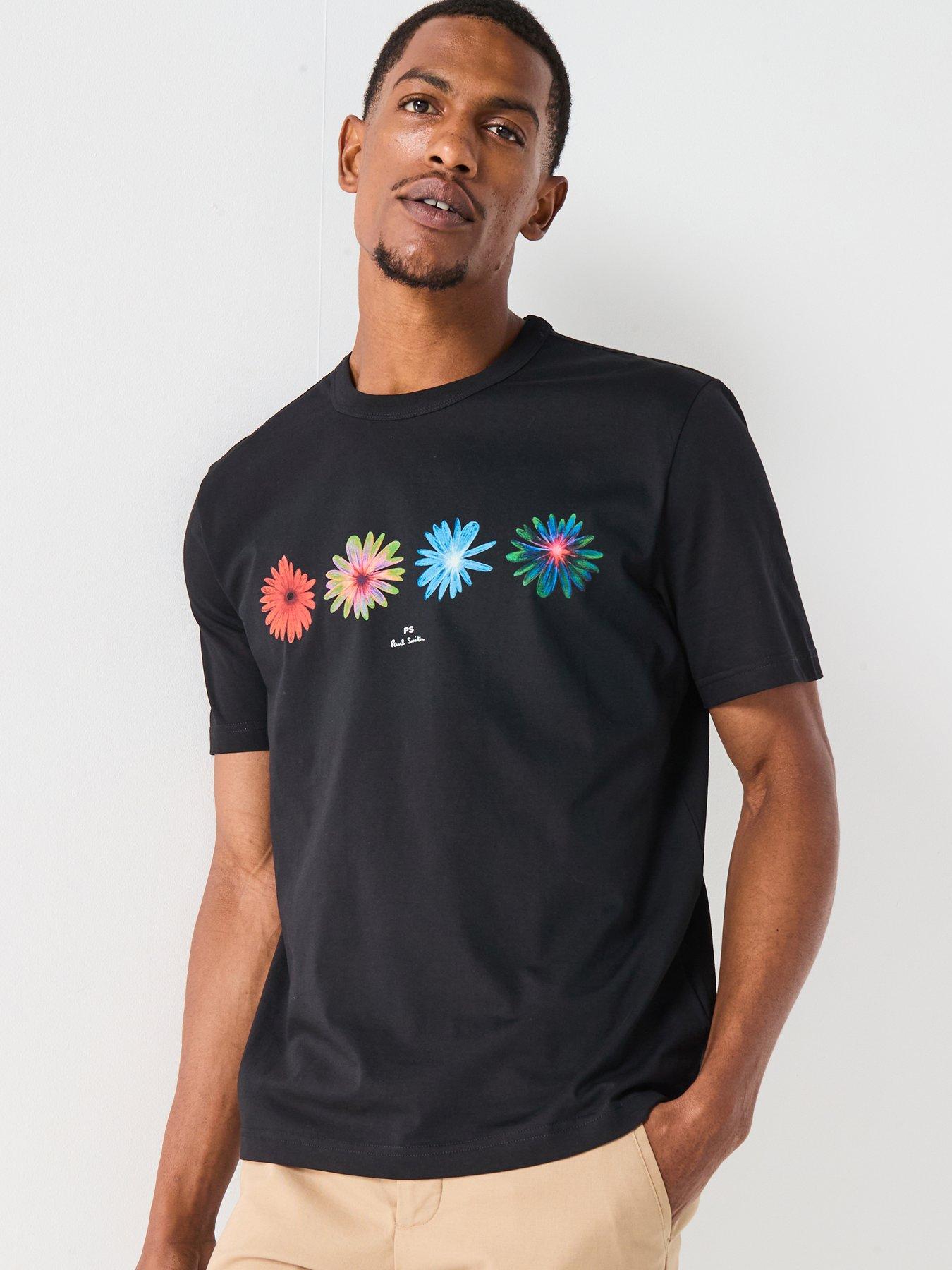 undefined Flowers Graphic T-Shirt - Black