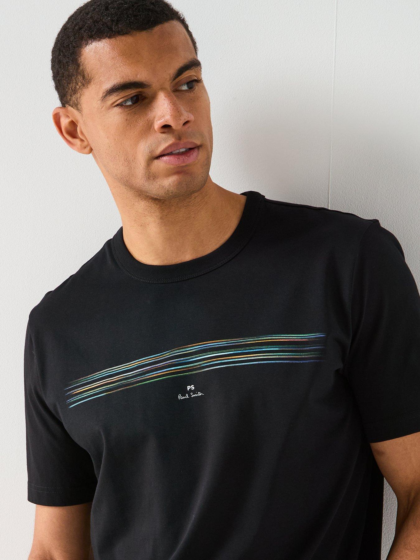 Image 4 of 5 of PS PAUL SMITH Stripe Graphic Logo T-Shirt - Black