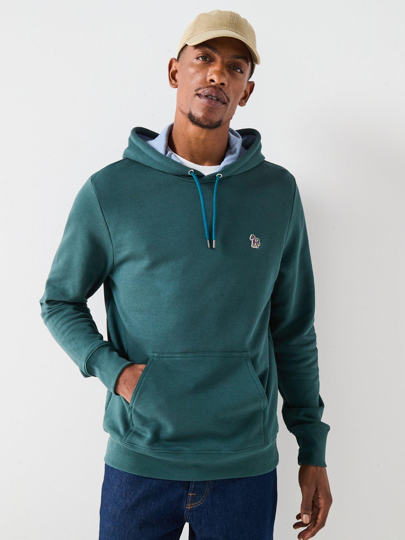 Image 1 of 4 of PS PAUL SMITH Regular Fit Zebra Hoodie - Green