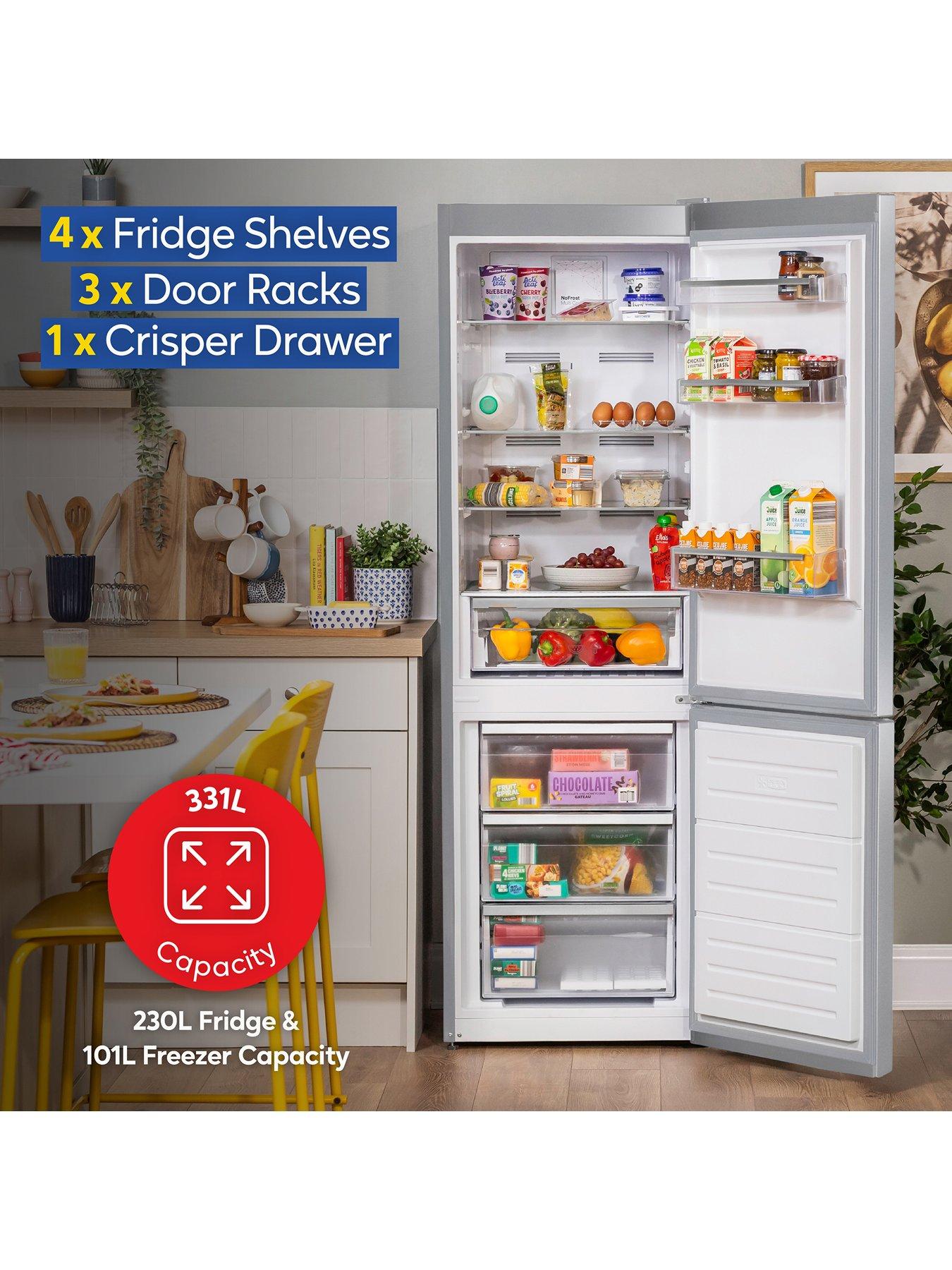 Image 6 of 7 of Russell Hobbs RH185FF601C1SS, 329L Freestanding 60/40 Split C Class Total No Frost Fridge Freezer in Stainless Steel