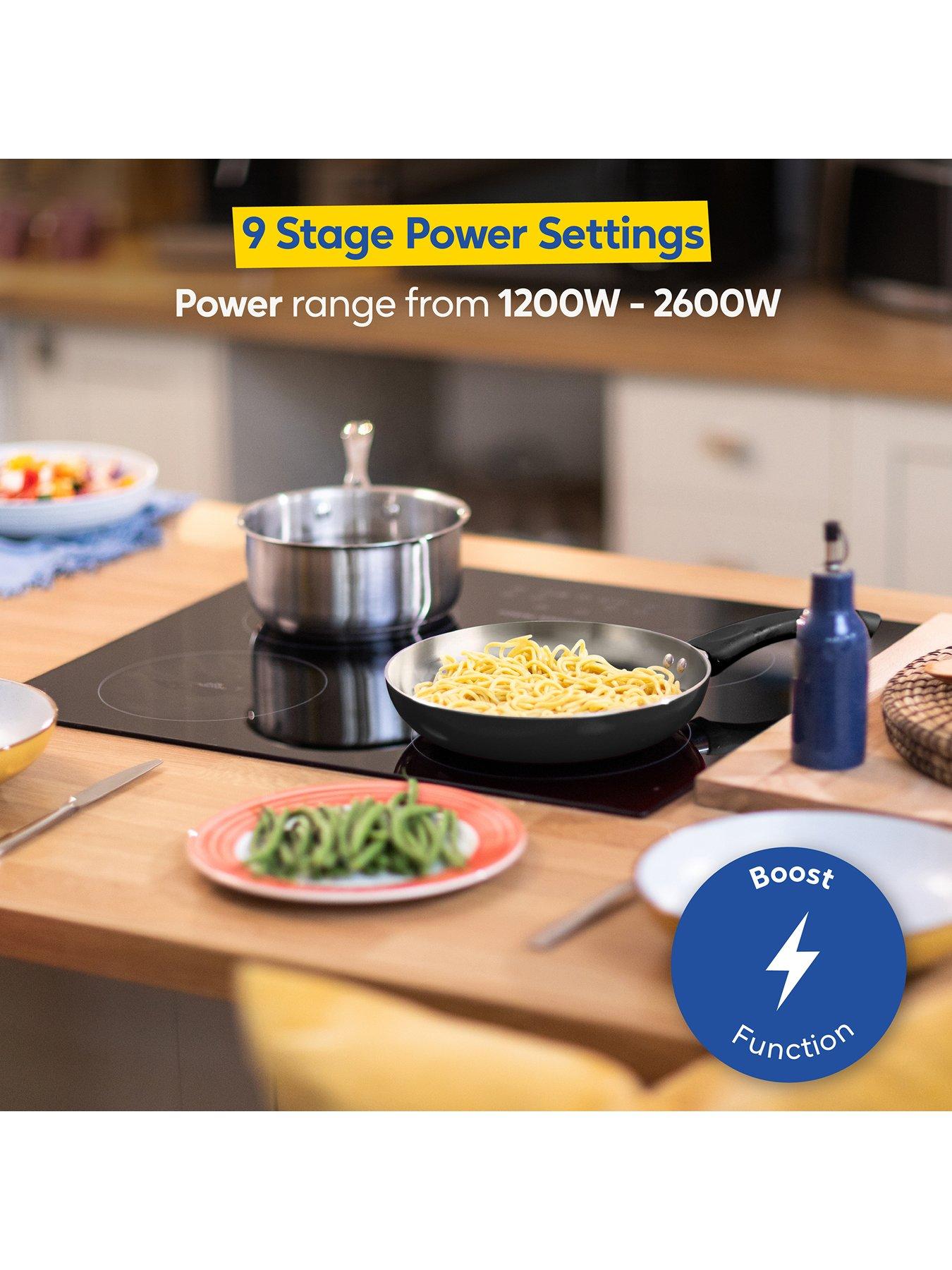  image of russell-hobbs-rh60ih413b-59cm-4-zone-induction-hob-with-touch-control-in-black