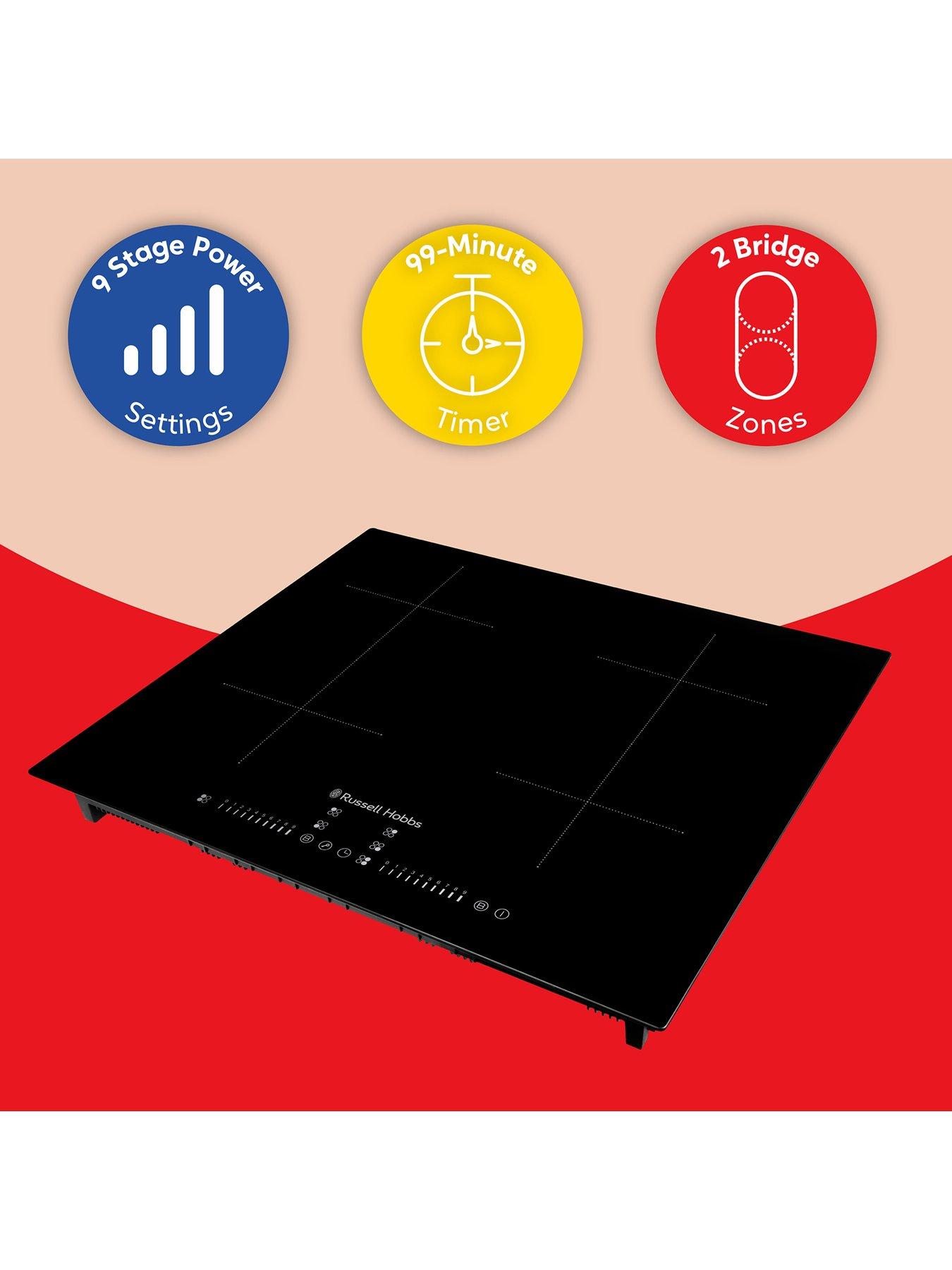 Image 4 of 8 of Russell Hobbs RH60IH2B413B 60cm Induction Hob w/ Slider &amp; 2 Bridge - Black