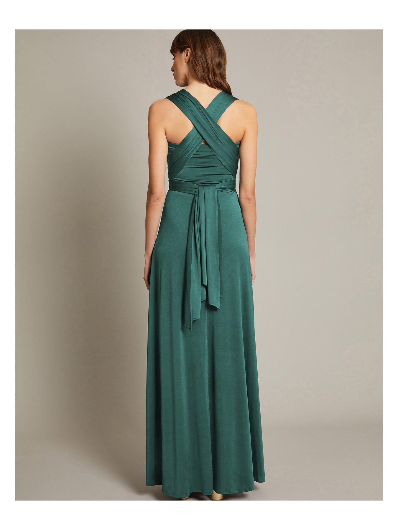 thea bridesmaid dress Thea Classsic A-line V-neck 3/4 Sleeves Floor-Length Chiffon Mother of –  Cathnina