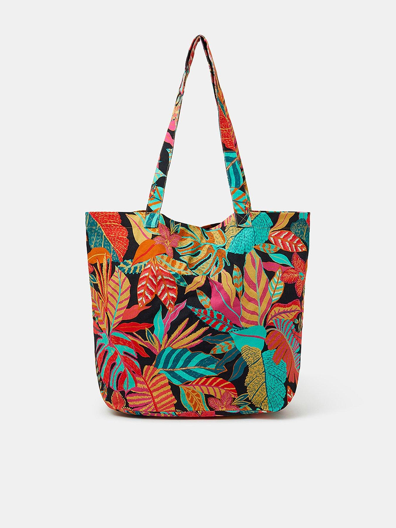 Accessorize Tropical Printed Shopper Bag - Multi