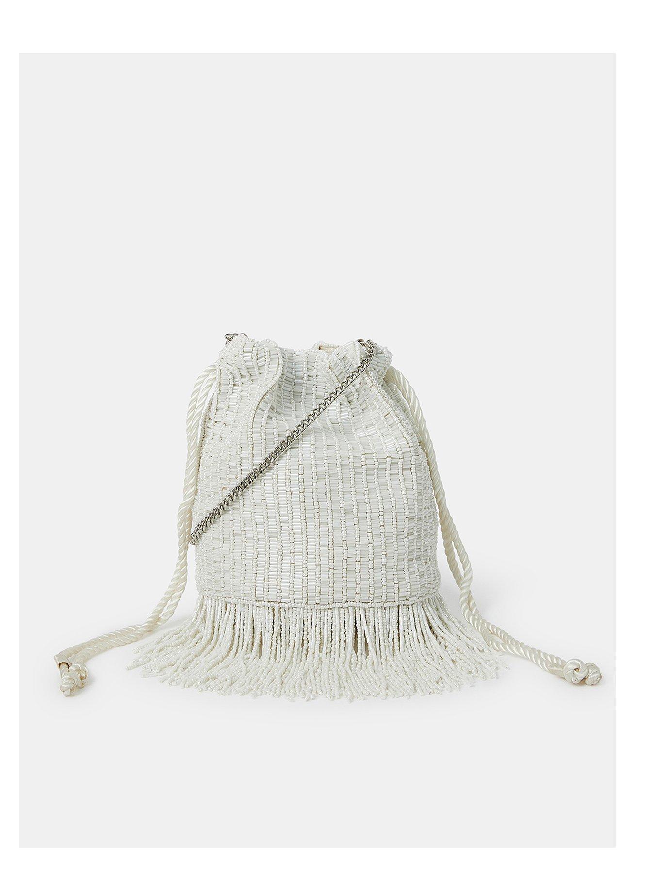 undefined Bridal Beaded Duffle - Ivory