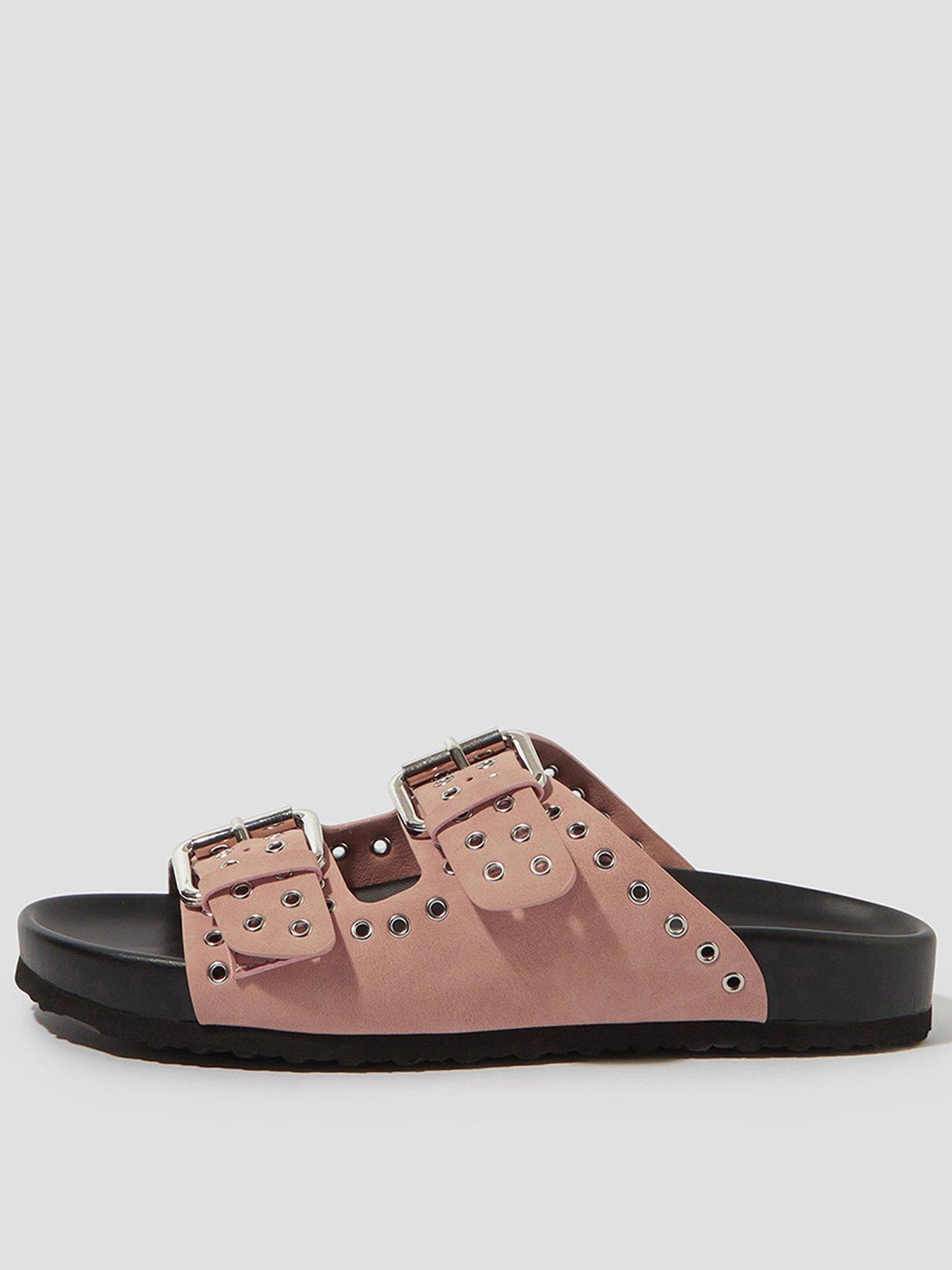  image of monsoon-elena-eyelet-sandal-pink