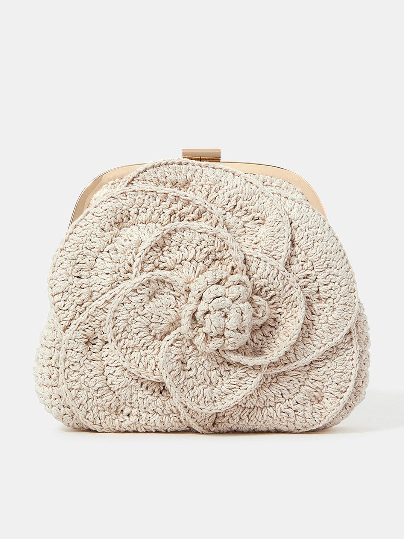 undefined Corsage Macrame Clip Frame - Cream