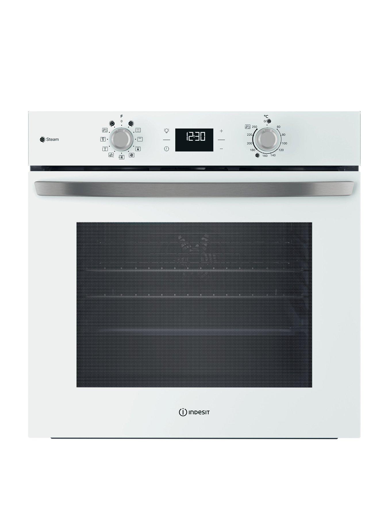 Indesit IO 258HS W UK - Turn & Go Single Oven with Steam Technology - White