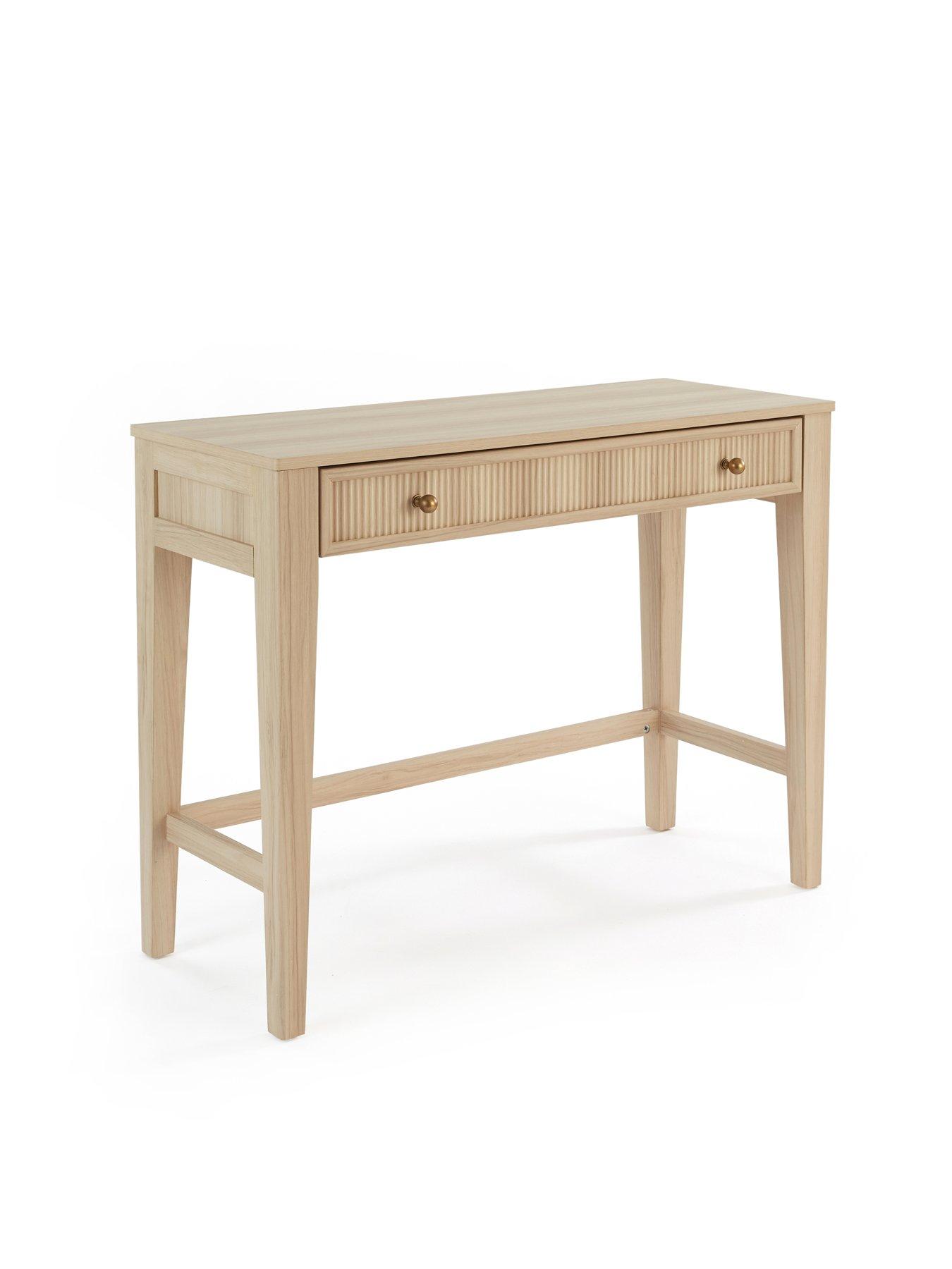  image of michelle-keegan-home-lindley-console-table-oak-fscreg-certified