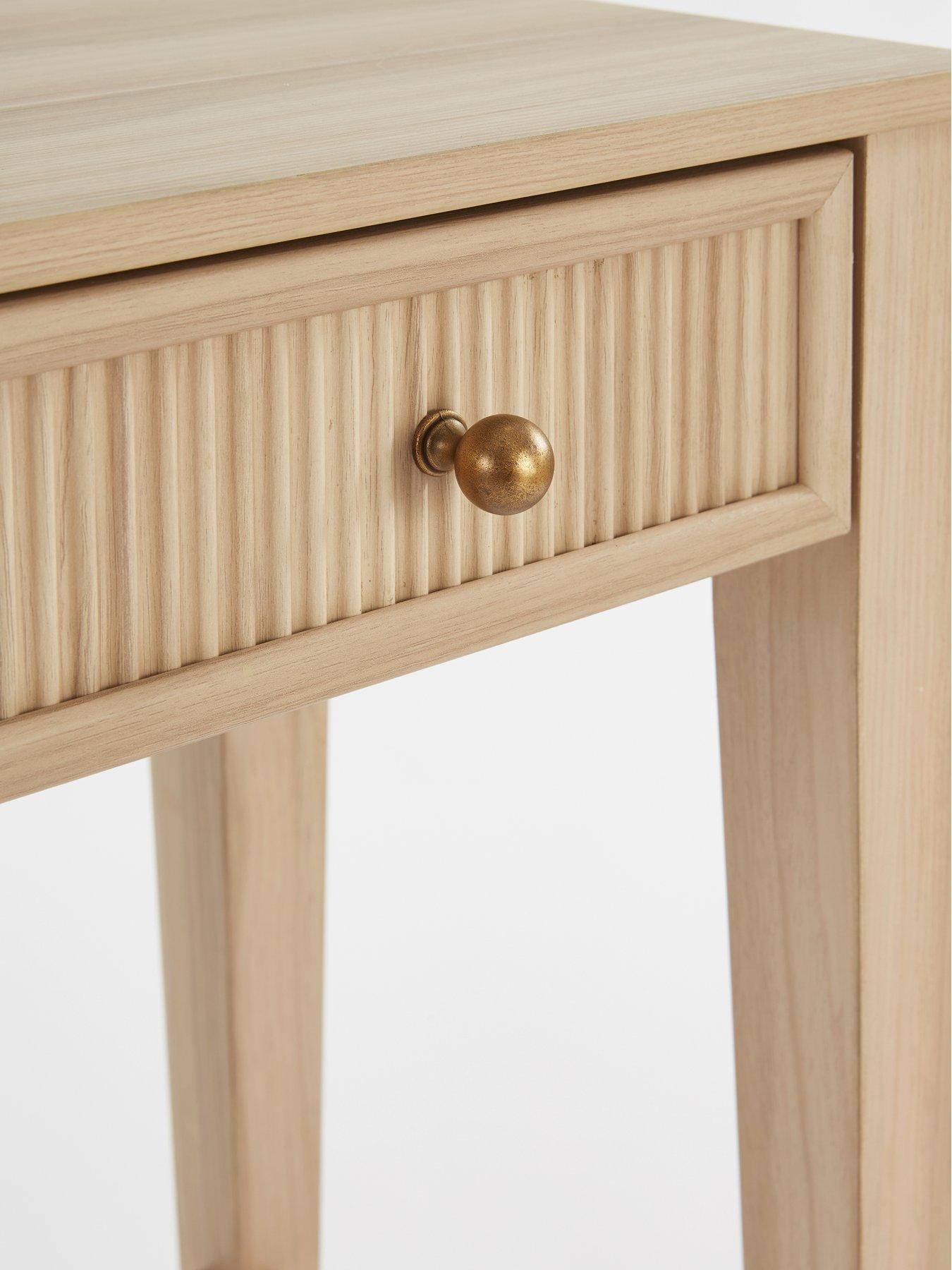  image of michelle-keegan-home-lindley-console-table-oak-fscreg-certified