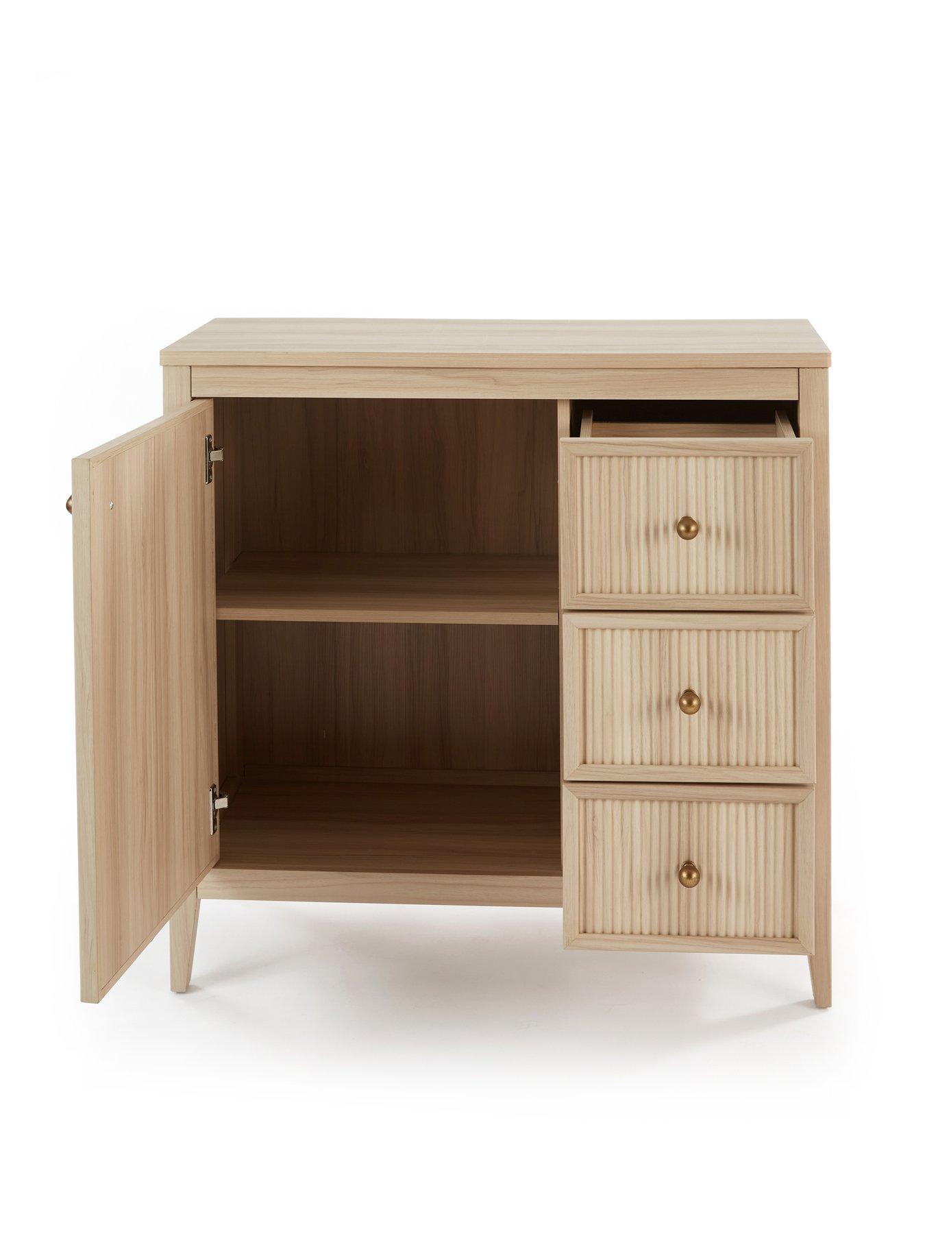  image of michelle-keegan-home-lindley-compact-sideboard-oak--fscreg-certified
