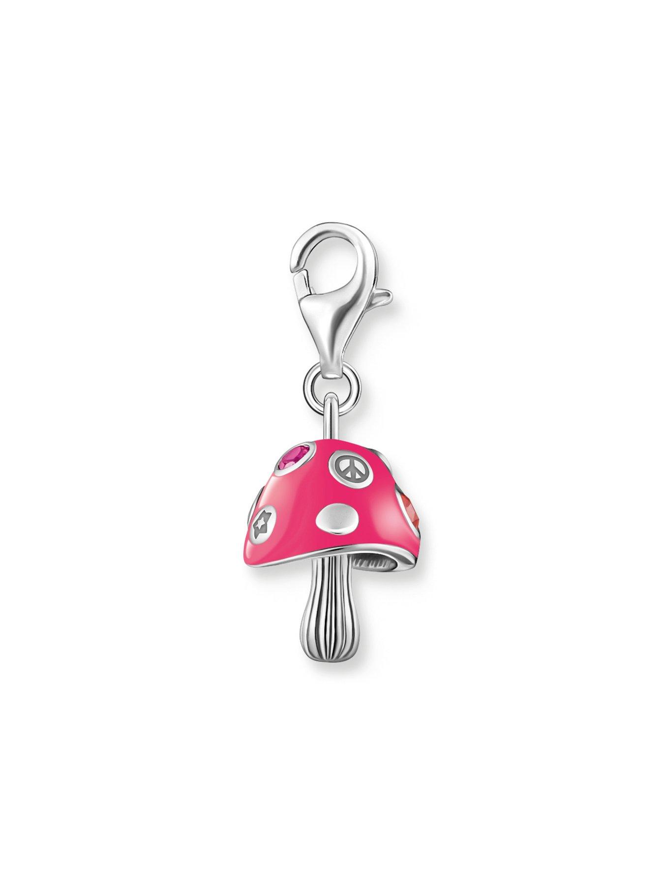 Image 3 of 3 of Thomas Sabo Charm Colourful mushroom silver
