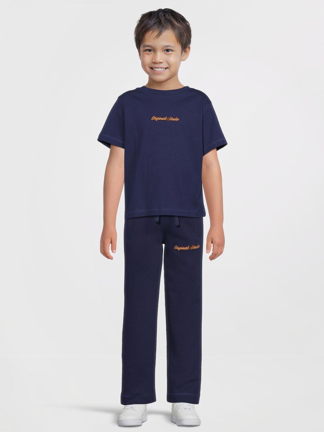 Image 3 of 5 of Jack & Jones Mini Younger Boys Kane Sweat Pants - Blue