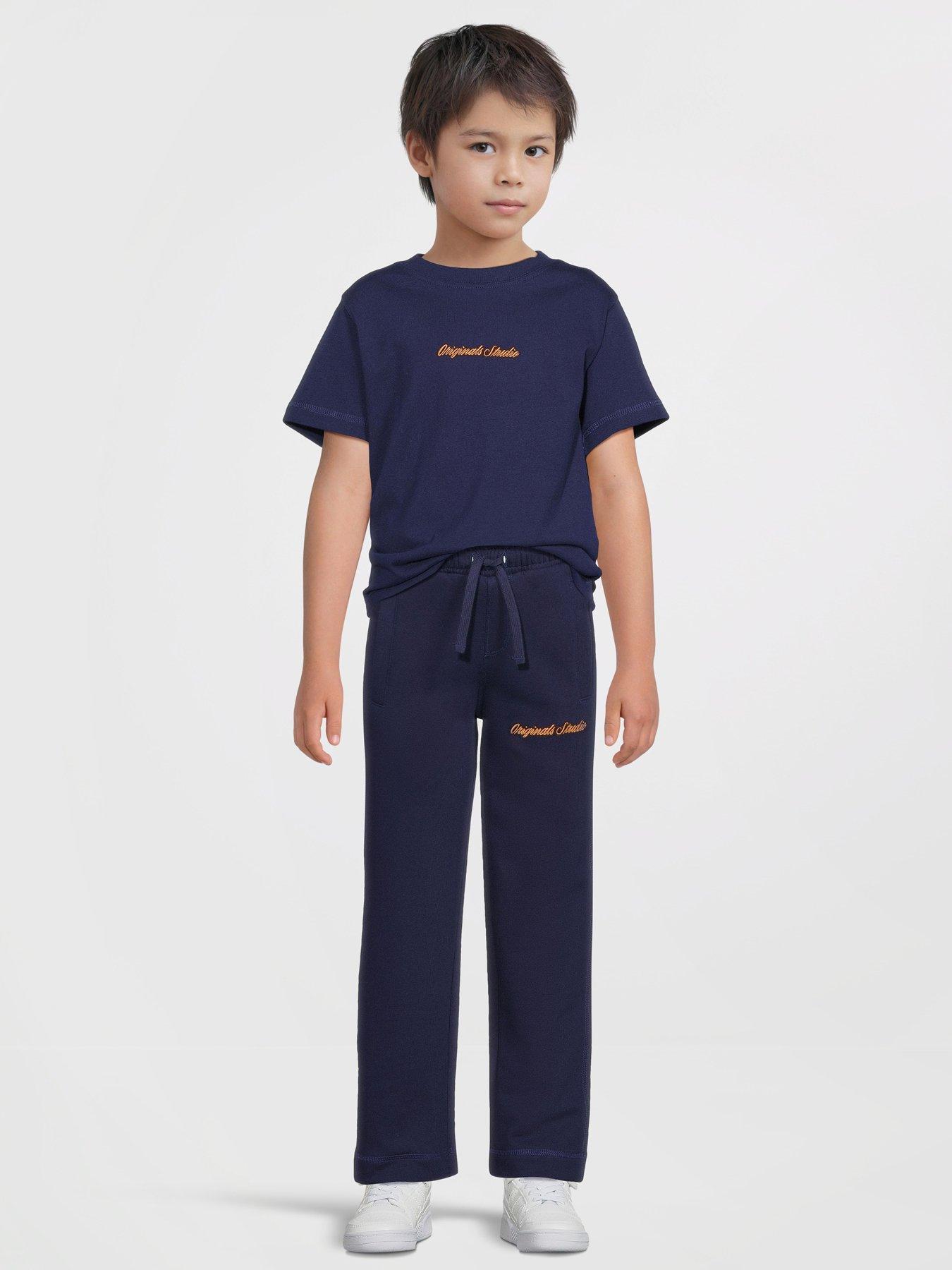  image of jack-jones-mini-younger-boys-embroidered-short-sleeve-t-shirt-blue