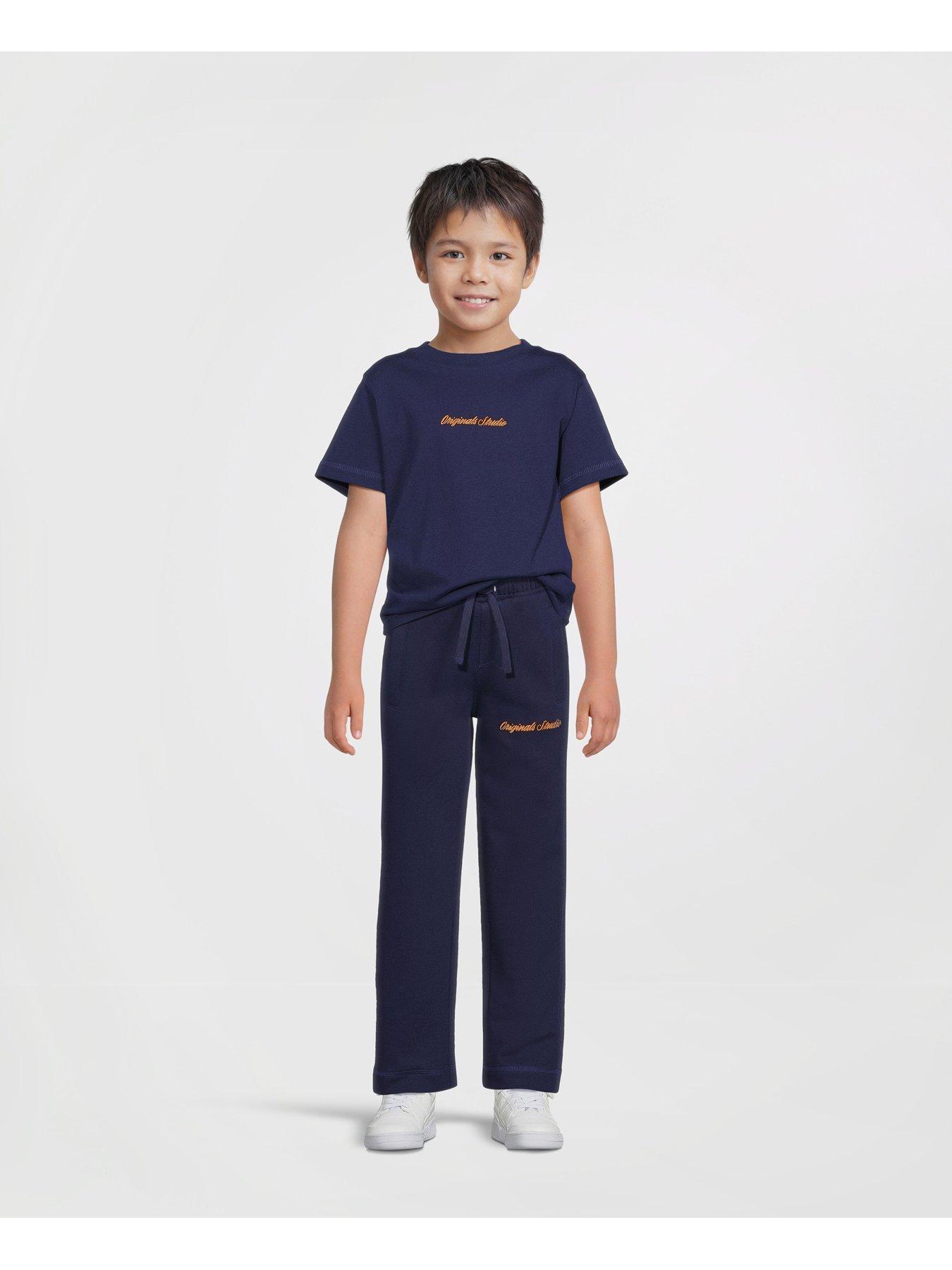  image of jack-jones-mini-younger-boys-embroidered-short-sleeve-t-shirt-blue