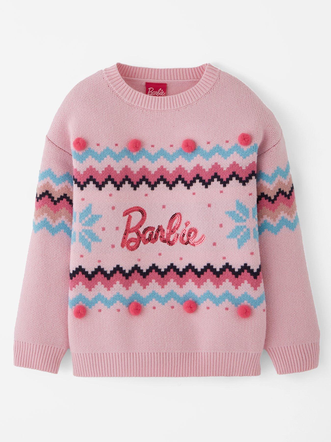 barbie-knitted-christmas-jumper-pink