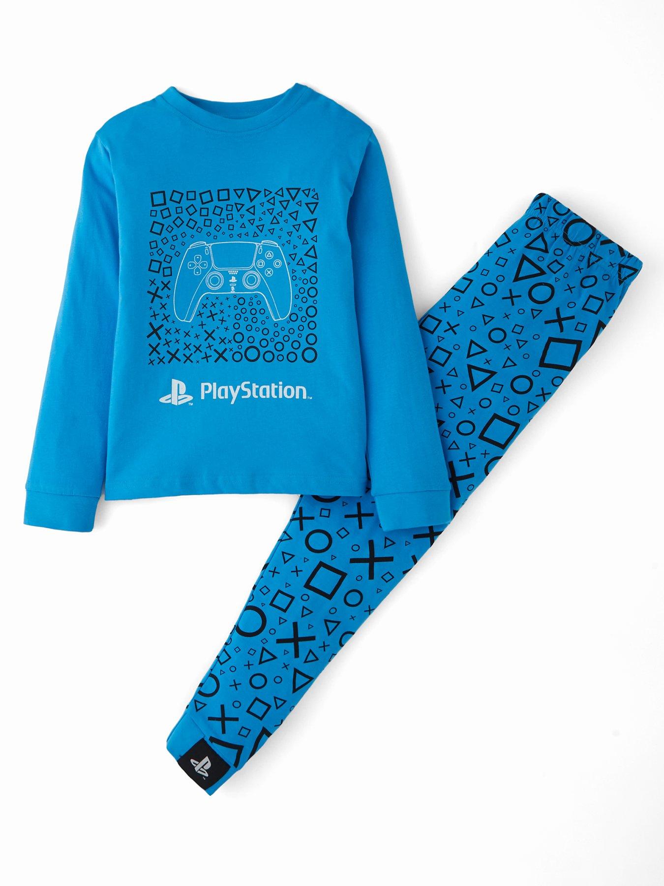 Playstation Long Leg Pyjamas - Blue