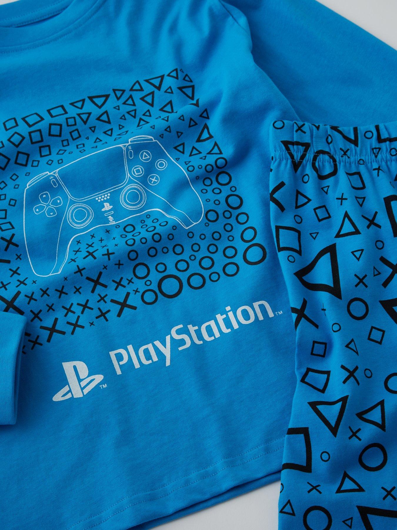 Image 3 of 4 of Playstation Long Leg Pyjamas - Blue