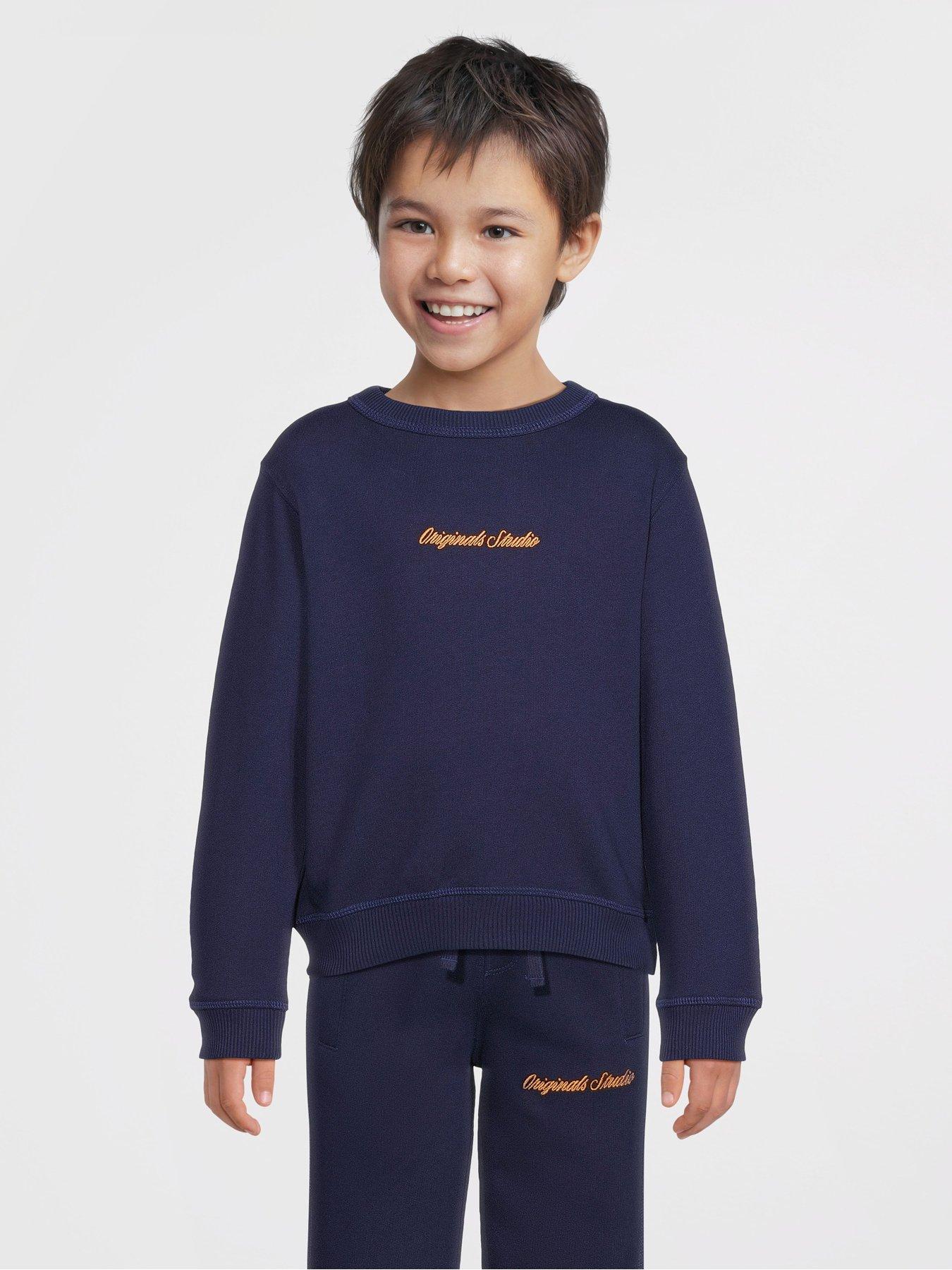 undefined Younger Boys Embroidered Sweatshirt - Blue