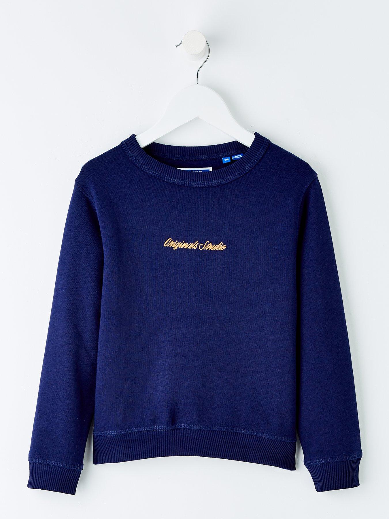 undefined Younger Boys Embroidered Sweatshirt - Blue