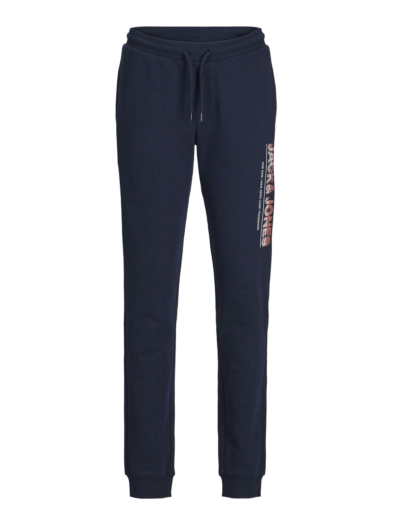 Image 4 of 4 of Jack & Jones Junior Boys Structure 3 Piece Hoodie, T-shirt Joggers Set - Navy