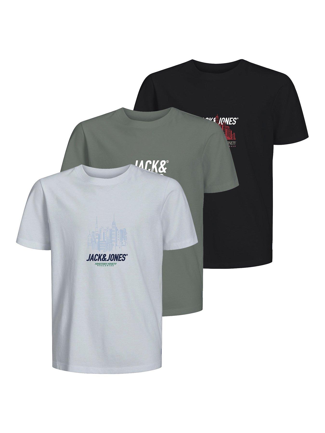 undefined Boys 3 Pack York Short Sleeve Tshirts - Multi