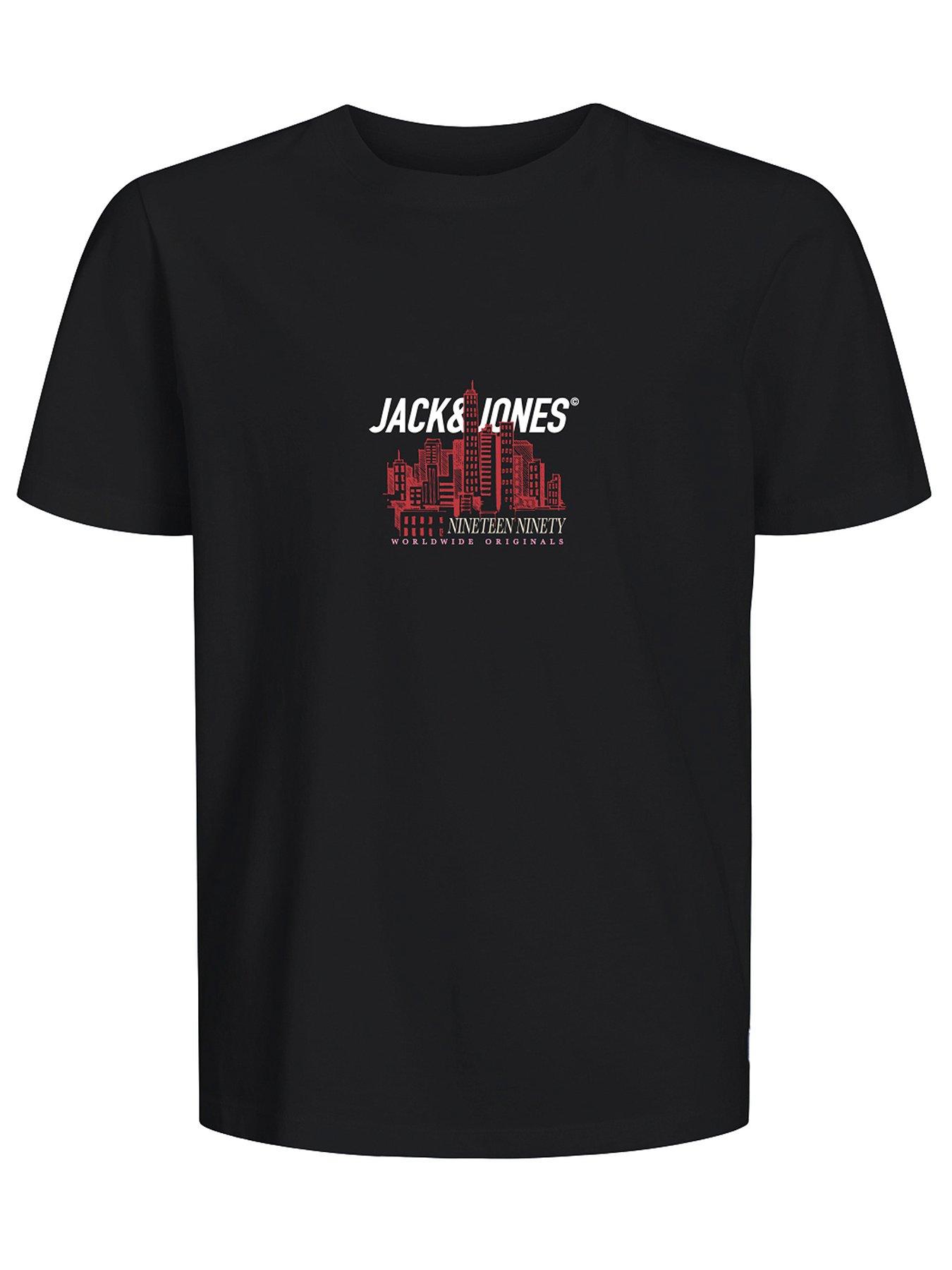 Image 3 of 4 of Jack & Jones Junior Boys 3 Pack York Short Sleeve T-shirts - Multi