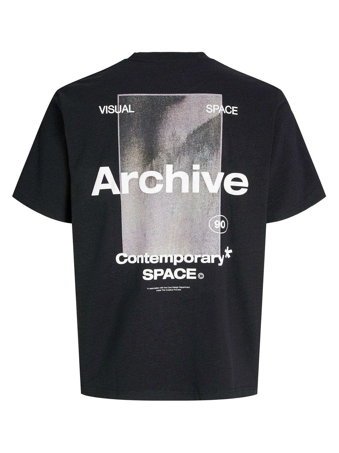 Jack & Jones Junior Boys Motion Photo Back Print Short Sleeve T-Shirt - Black