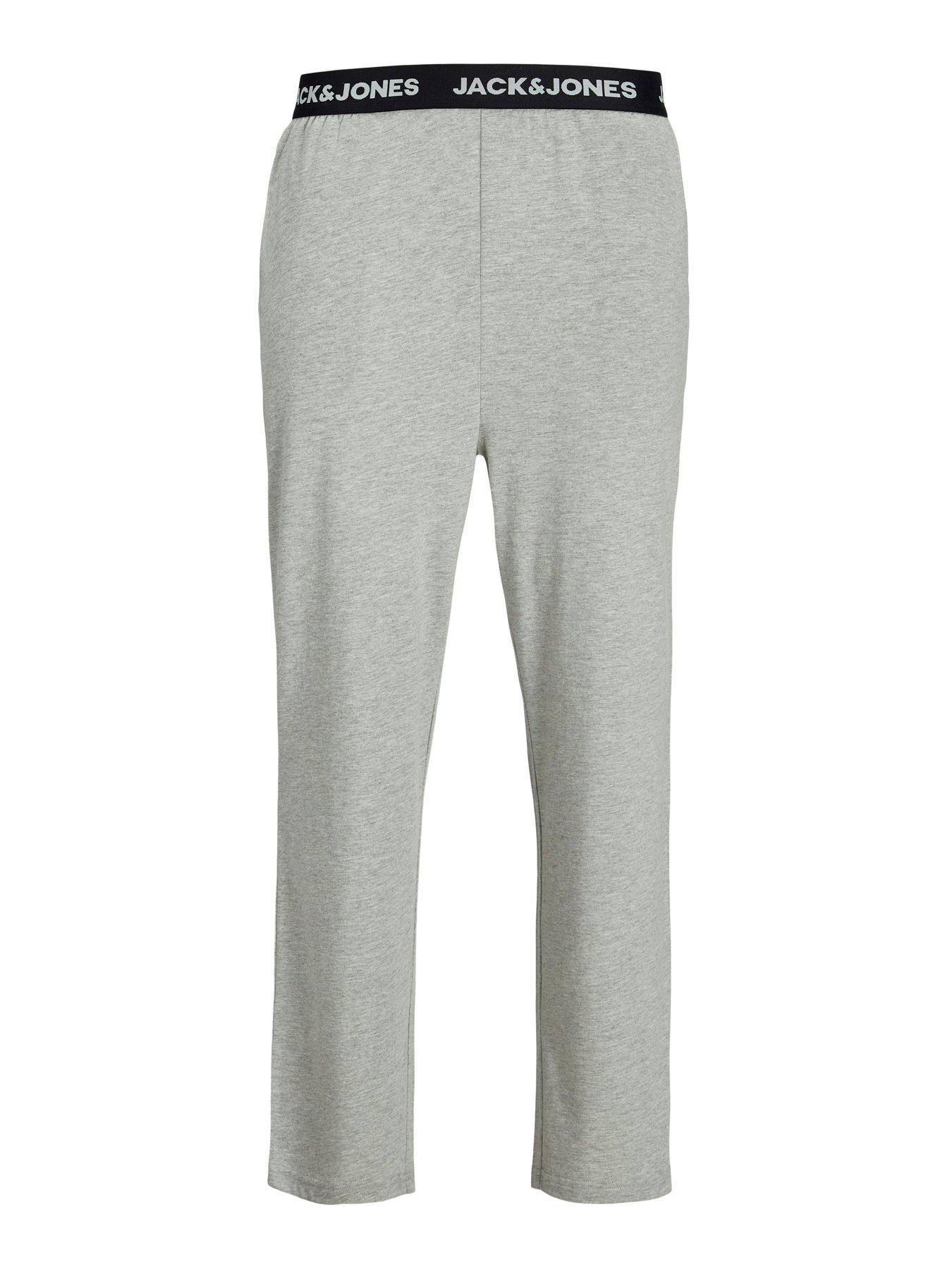 Image 3 of 4 of Jack & Jones Junior Boys Everest Short Sleeve T-Shirt &amp; Pants Pyjama Set - Light Grey