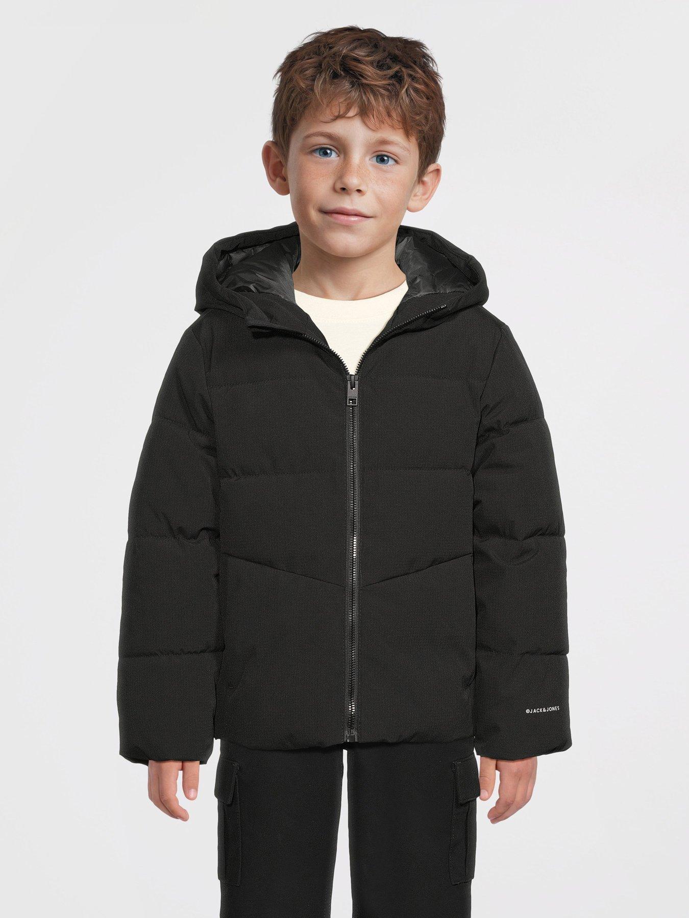  image of jack-jones-mini-younger-boys-padded-jacket-black