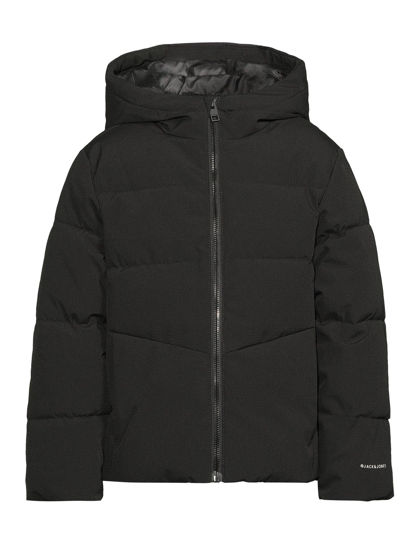  image of jack-jones-mini-younger-boys-padded-jacket-black