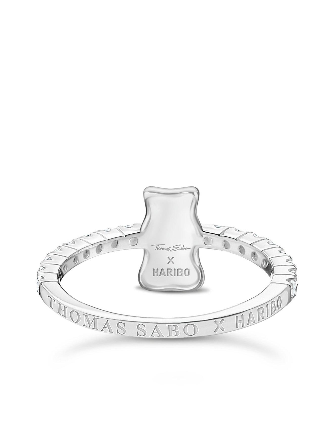 stillFront image of thomas-sabo-x-haribo-ring-with-goldbears-silver