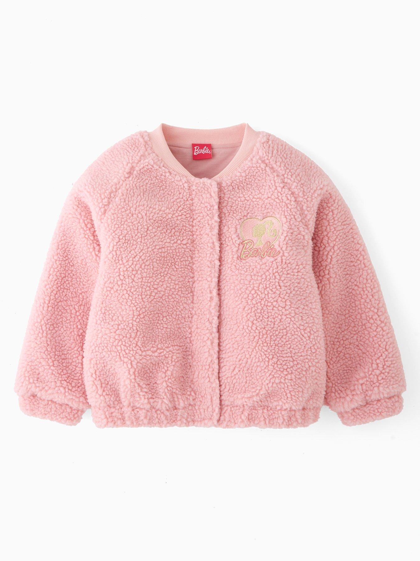 Barbie Borg Bomber Jacket - Pink